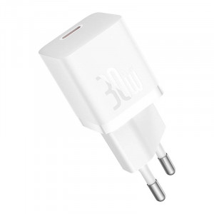 Mini incarcator de perete Baseus GaN5 30W USB-C (alb) CCGN070502 - Img 4