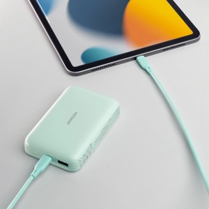 Mini Baterie Externa PowerBank Wireless 20W 10000mAh Joyroom JR-W020 (verde deschis)