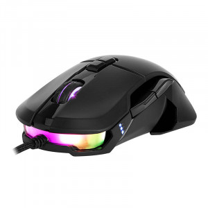Mouse Gaming cu Fir cu Laturi Inlocuibile Delux M629BU RGB 16000DPI