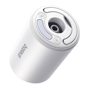 Pompa Aer Portabila Wireless Baseus PocketGo 240 l/min 4000Pa, Lanterna LED, Functie Dezumflare (Alba)