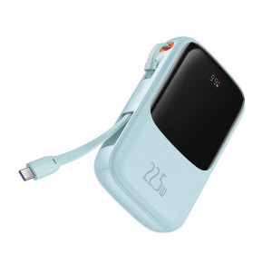 Powerbank Baseus Qpow Pro cu cablu USB-C, 10000 mAh, 22.5 W (albastru) PPQD020103 - Img 5