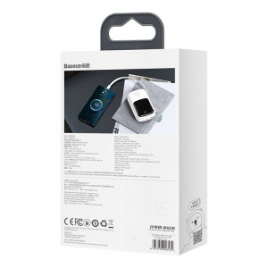 Powerbank cu cablu USB-C Baseus Qpow USB-C, USB, 20000 mAh, 22.5 W (alb) PPQD-I02 - Img 7