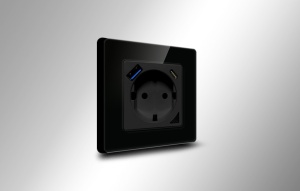 Priza Inteligenta WiFi Avatto N-WOT10-USB-B TUYA USB USB-C (Negru)