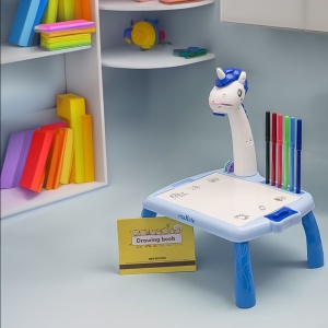 Proiector Desen Pentru Copii cu Masa Scris Maxlife MXDP-200 (Albastru)