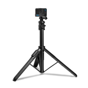 SelfieStick Trepied Telescopic + Telecomanda Bluetooth Spigen S560W negru