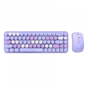 Set Tastatura + Mouse Wireless MOFII Bean 2.4G (Violet)