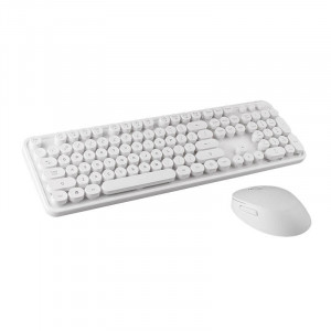 Set Tastatura + Mouse Wireless MOFII Sweet 2.4G (alb) 