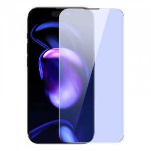 Sticla securizata anti-lumina albastra 0.4mm pentru iPhone 14 Pro Max Baseus SGKN010302 - Img 3