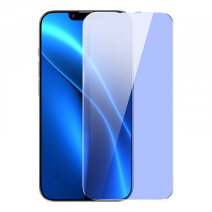Sticla securizata Baseus Anti-lumina albastra 0.3 mm pentru iPhone 14 Plus/13 Pro Max (2 buc) SGBL080202 - Img 2