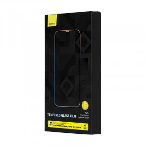 Sticla securizata Baseus Crystal rezistenta la praf 0.3 mm pentru iPhone 14 Plus/13 Pro Max (2 buc) SGBL110202 - Img 6