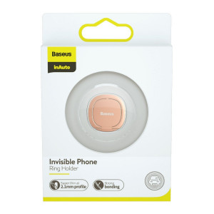 Suport inel Baseus Invisible Ring pentru smartphone-uri (aur roz) 