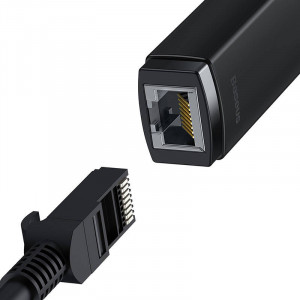 Adaptor Retea Baseus Lite Series USB-C la RJ45 (negru) WKQX000301