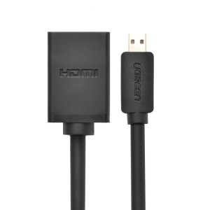Adaptor Video Micro HDMI la HDMI UGREEN 20134, 20cm (negru)
