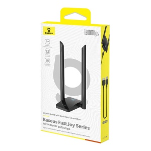 Amplificator WiFi Extender Placa Retea Baseus FastJoy 1800Mbps (negru) B01317600111-06