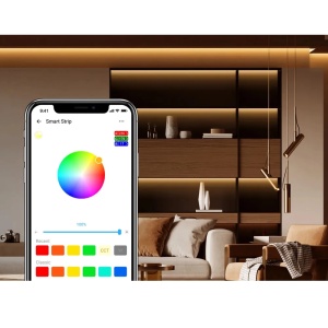 Banda LED Inteligenta Wi-Fi Sonoff L2-M 5m Set Telecomanda, Sursa de Alimentare