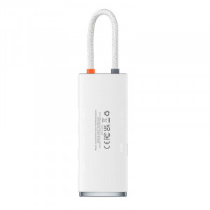 Baseus Lite Series Hub 5w1 USB-C la 3x USB 3.0 + USB-C + HDMI (alb) WKQX040002 - Img 6