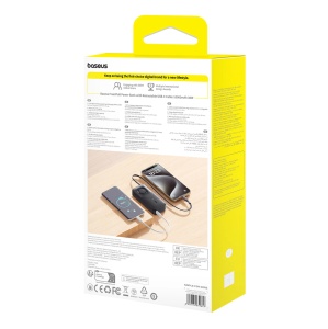 Baterie Externa Powerbank Baseus Free2Pull 10000mAh 30W, Port USB-C, Cablu USB-C Retractabil