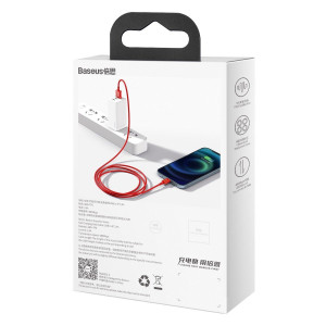 Cablu de date Baseus Superior Series USB la Lightning 2.4A 1m (rosu) CALYS-A09 - Img 11