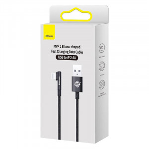 Cablu de date Baseus USB la Lightning MVP 2 20W 1m (negru) CAVP000001 - Img 4