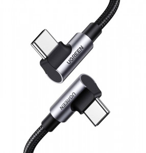 Cablu incarcare rapid unghiular USB-C la USB-C UGREEN US335, 5A, 100W