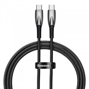 Cablu incarcare rapid USB-C la USB-C Baseus Glimmer Series 100W