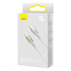Cablu incarcare rapid USB-C la USB-C Baseus Glimmer Series 100W