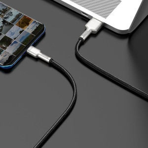 Cablu de date rapid USB la USB-C Baseus Cafule, 66W, 1m (negru) CAKF000101 - Img 6