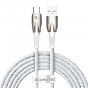 Cablu incarcare rapid USB la USB-C Baseus Glimmer Series 100W