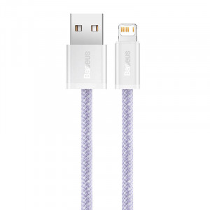 Cablu de date USB la Lightning Baseus Dynamic 2, 2.4A, 1m (violet) CALD040005 - Img 3