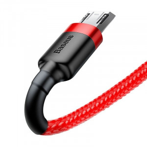 Cablu de date USB la Micro USB Baseus Cafule 2.4A 1m (rosu) CAMKLF-B09 - Img 5