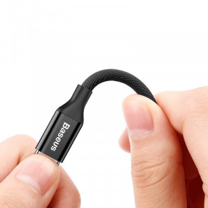 Cablu de date USB la Micro USB Baseus Yiven 150cm 2A - Negru CAMYW-B01 - Img 4