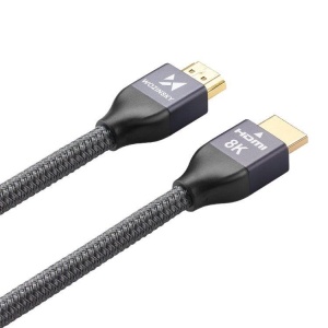 Cablu HDMI la HDMI 2.1 Wozinsky 8K 60 Hz 48 Gbps / 4K 120 Hz / 2K 144 Hz 5 m Argintiu (WHDMI-50)