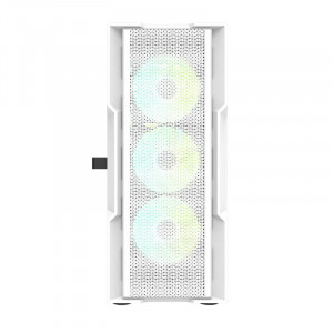 Carcasa computer Darkflash DK431 + 4 ventilatoare (alb) - Img 3