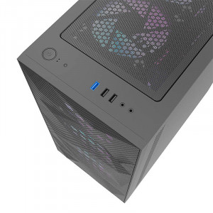 Carcasa computer Darkflash DLM21 Mesh neagra - Img 5
