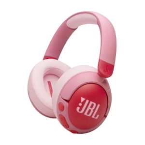 Casti Wireless Bluetooth Copii Over Ear JBL JR470NC ANC, Safe (Roz)