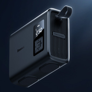 Compresor portabil Baseus Mega EnergyPump Series, 2 cilindri 6000 mAh cu lanterna CRNL060001 - Img 11
