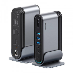 Hub multifunctional Baseus UnionJoy 17 porturi (Gri) B00532304811-00