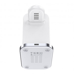 Incarcator Wireless Inductiv Cu Suport 3in1 Qi Acefast E15 15W (alb)