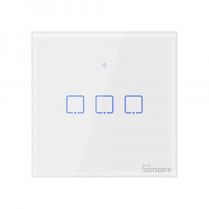 Intrerupator Smart Triplu WiFi Sonoff T0 EU TX (3 canale) IM190314011
