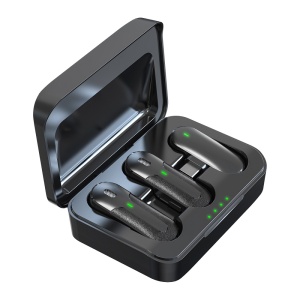 Microfon Wireless Smartphone 2in1 Devia Kintone USB-C (Negru)