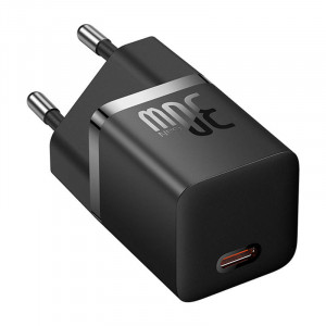 Mini incarcator de perete Baseus GaN5 30W USB-C (negru) CCGN070401 - Img 3