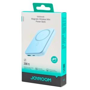 Mini Baterie Externa PowerBank Wireless 20W 10000mAh Joyroom JR-W020 (albastru deschis)