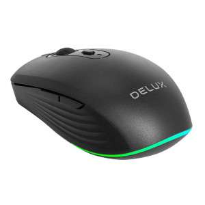 Mouse wireless Delux M523DB BT+2.4G, 800-4000 DPI - Img 1