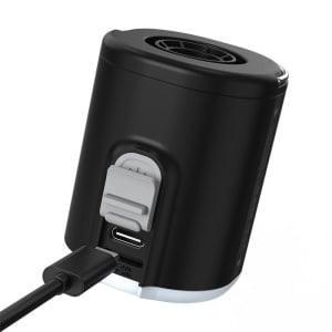 Pompa Aer Portabila Wireless 3-In-1 Flextail Tiny Pump 2X, Lanterna Incorporata 40lm, 180 l/min (Negru)