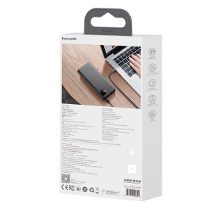 Baterie Externa Powerbank Baseus Adaman Metal 20000mAh PD QC 3.0 65W 2xUSB + USB-C + micro USB (negru) PPIMDA-D01