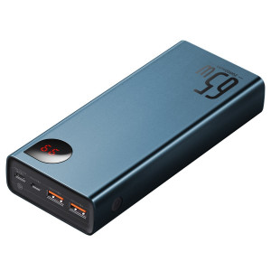Baterie Externa Powerbank Baseus Adaman Metal 20000mAh PD QC 3.0 65W 2xUSB + USB-C + micro USB (albastru) PPIMDA-D03