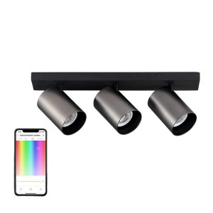 Spot Tip Plafoniera Smart GU10 60W Yeelight YLDDL-0085-B (trei becuri) negru
