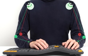 Tastatura Wireless Ergonomica Delux GM905DB Bluetooth + 2.4G (Gri/Portocaliu)