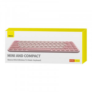 Tastatura wireless Tri-Mode Baseus K01A Baby Pink B00955503413-00 - Img 9