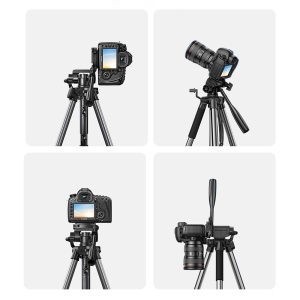 Trepied Profesional Ugreen LP661 Pentru Smartphone si Camera 88.8 - 175cm (Negru/Gri)